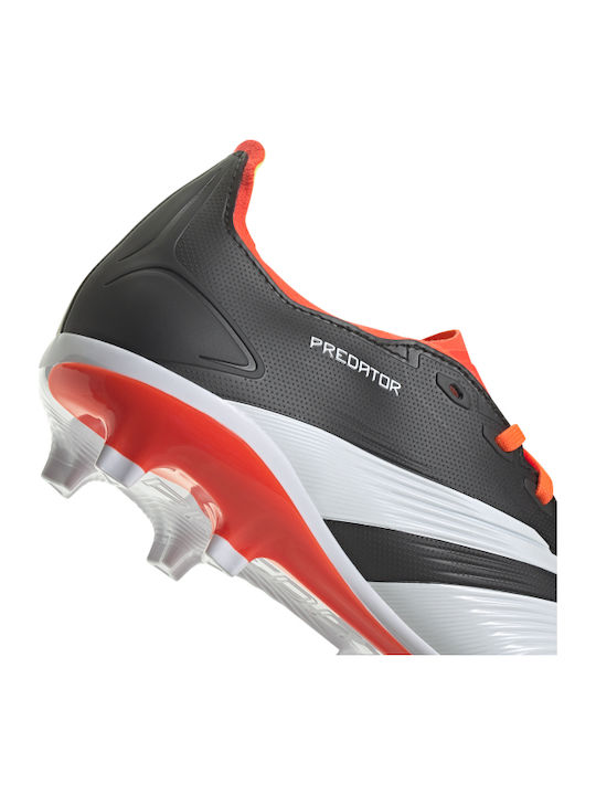 adidas Predator League Ποδοσφαιρικά Παπούτσια με Τάπες FG Core Black / Cloud White / Solar Red