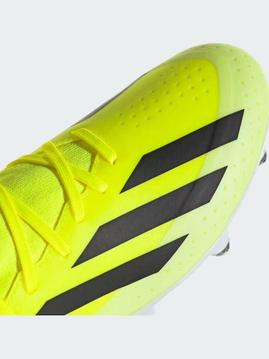 adidas X Crazyfast League Football Shoes with Cleats Team Solar Yellow 2 / Core Black / Cloud White