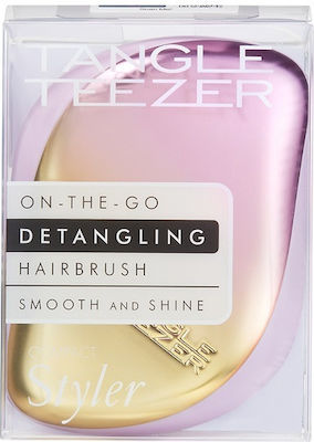 Tangle Teezer Compact Styler Lilac/Yellow Brush Hair for Detangling