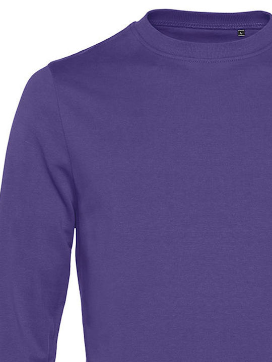 B&C Set In Men's Long Sleeve Promotional Sweatshirt Radiant Purple