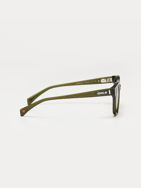 Cosselie Bilbao Unisex Sunglasses With Green Horn-Rimmed Frame And Green Lens 1802202313