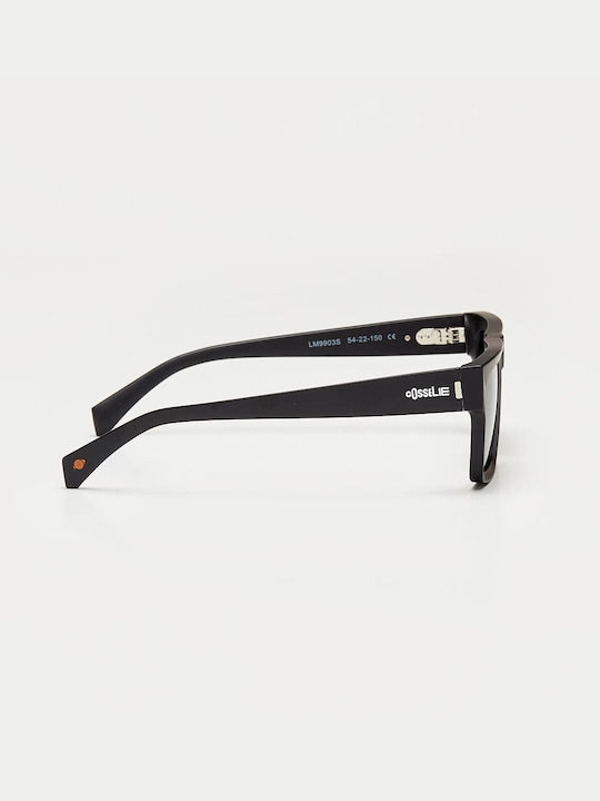 Cosselie Cadiz Men's Sunglasses with Black Horn-Rimmed Frame and Green Lens