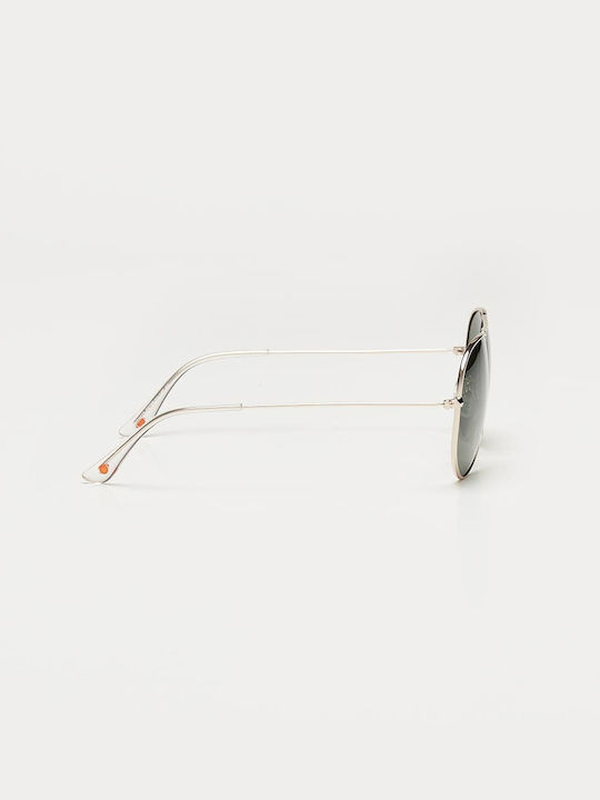 Cosselie Canberra Unisex Sunglasses with Gold Metallic Frame and Green Lens