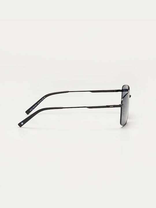 Cosselie Cable Male Sunglasses with Black Metallic Frame and Gray Lens 1802202459