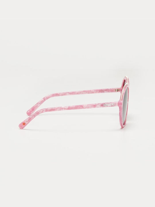 Cosselie Terrace Ochelari De Soare Pentru Femei Cu Ramă Roz Din Plastic Și Lentile Gri 1802202433