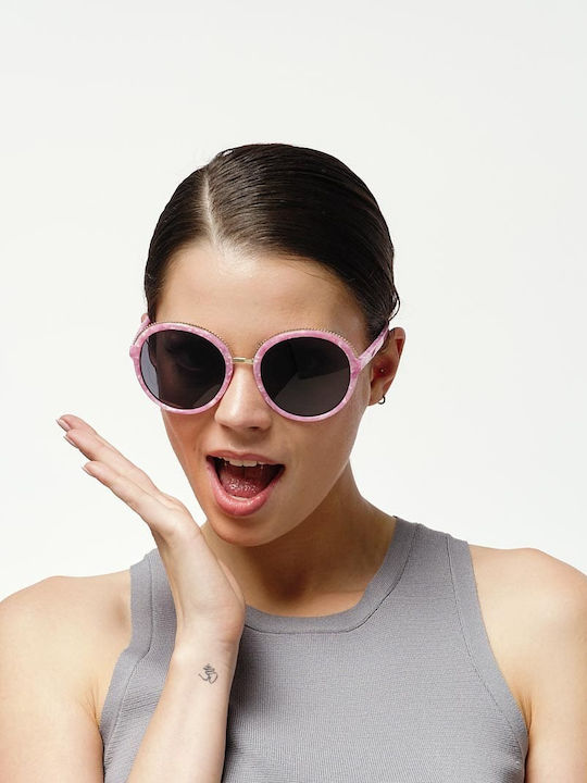 Cosselie Terrace Ochelari De Soare Pentru Femei Cu Ramă Roz Din Plastic Și Lentile Gri 1802202433