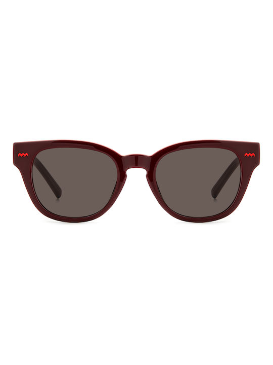 Missoni Sunglasses with Burgundy Plastic Frame and Black Lens MMI 0153/S LHF/IR