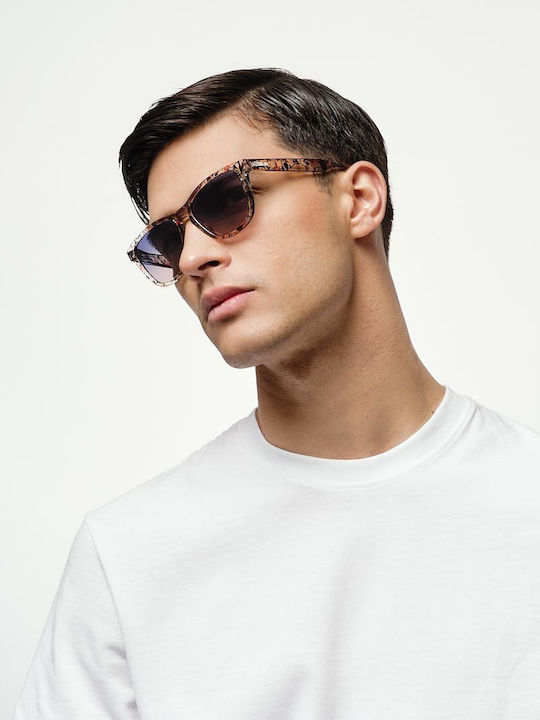 Cosselie Railay Woman Sunglasses With Multicolour Horn-Rimmed Frame And Blue Gradient Lens 1802202470