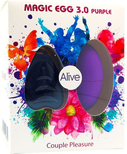 Adrien Lastic Alive Magic Vibrating Egg 3.0 Vibrator Egg cu Telecomandă 7.5cm Violet