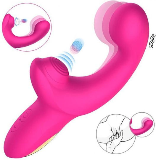 Action Function Vibe Vibrator Degetul 18.7cm Fuchsia