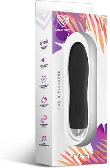 LateToBed Clasic Vibrator Negru