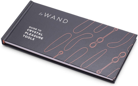 Le Wand Crystal Slim Wand Dildo din sticlă Black Obsidian 18cm