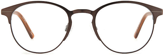 Pierre Cardin Men's Metal Brown Prescription Eyeglass Frame P.C. 6880 CGS