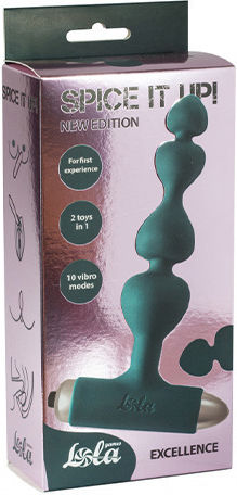 Lola Games Anal Perlen mit Vibration Grün