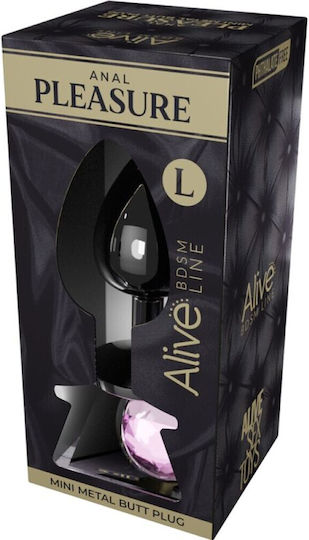 Alive Anal Pleasure Πρωκτική Σφήνα Large Ροζ 9cm