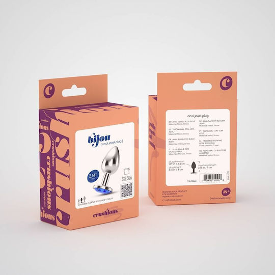 Crushious Analspielzeug Anal Plug Mittel Blau