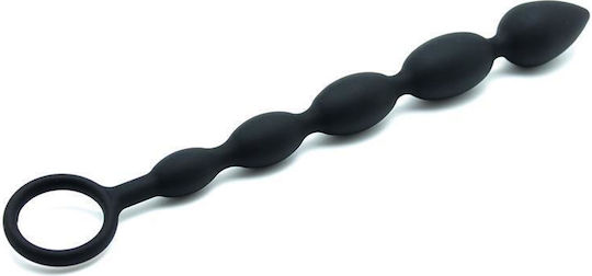 Rimba Latex Play Anal Beads Perle anale Negre 25.5cm