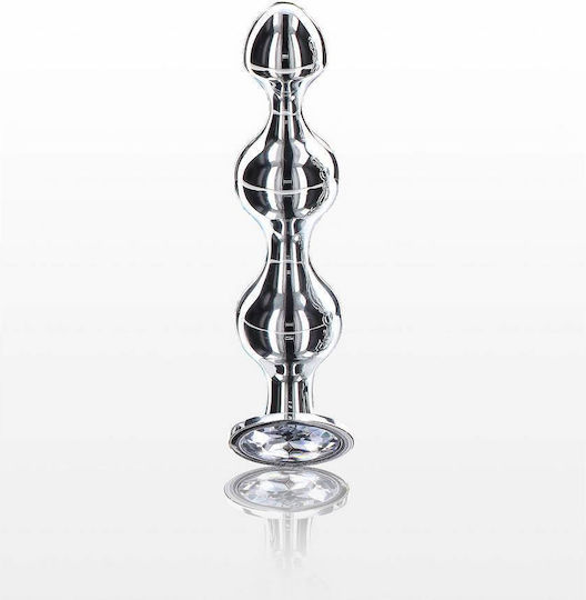 ToyJoy Diamond Star Πρωκτικές Μπίλιες Small Ασημί