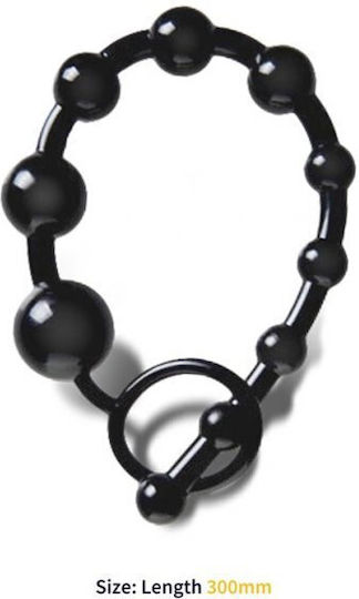 LateToBed Anal Beads Black