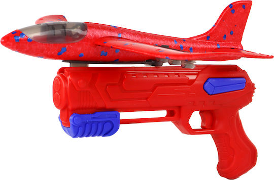 Lean Toys Airplane Seifenblasen Launcher Pistole Rot