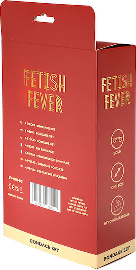 Fever BDSM Kit σε Μαύρο Χρώμα 4τμχ