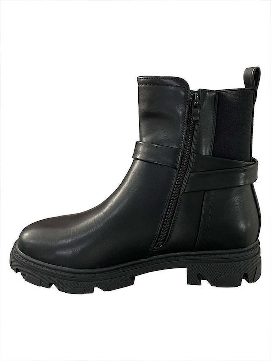 Ghete Dame Chelsea Culoare Full Face Negru