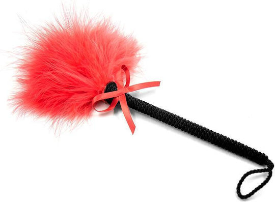 Fetish Addict Feather Tickler With Bow Pană pentru Gâdilat Red