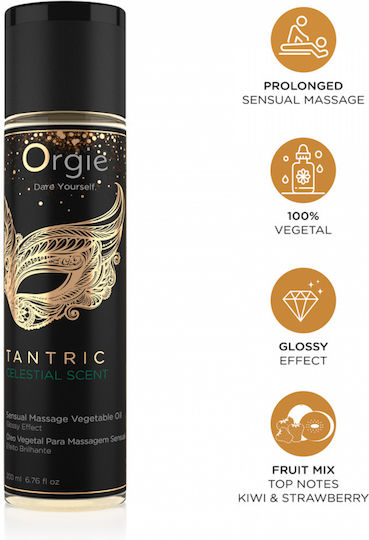 Orgie Tantric Massage Oil with Scent Celestial Scent 200ml