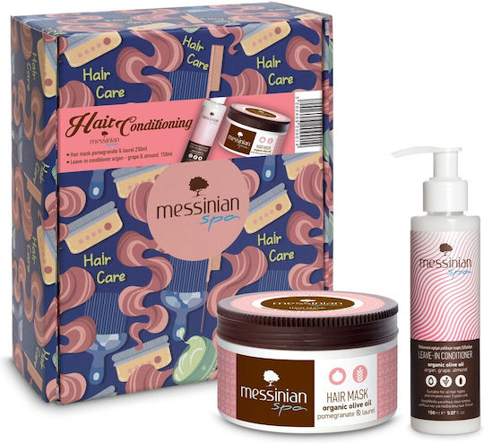 Messinian Spa Vintage Box Pomegranate & Laure Set de îngrijire a părului cu Mască și Balsam 2buc