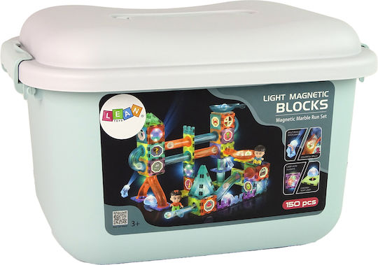 Lean Toys Magnetic Construction Toy Luminous Slide For Balls for Children 3++ Years