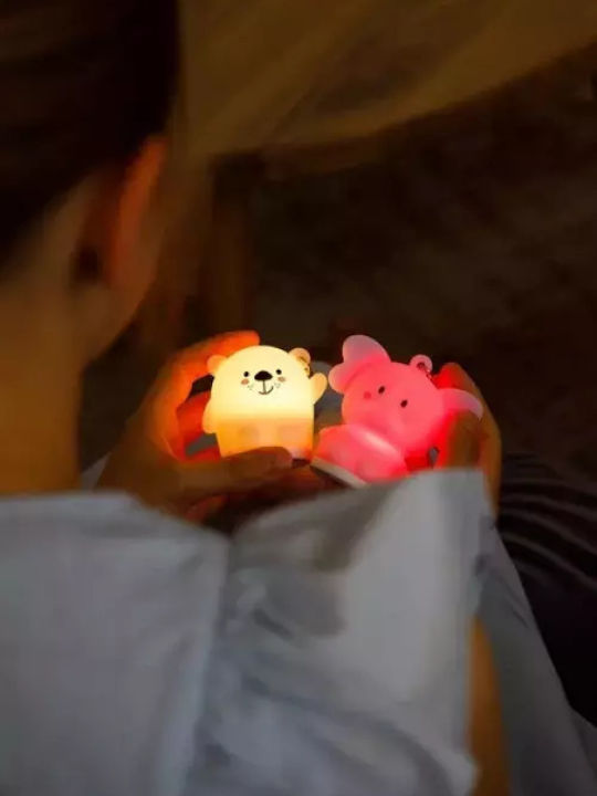 innoGio Schlüsselanhänger mit LED Rosa