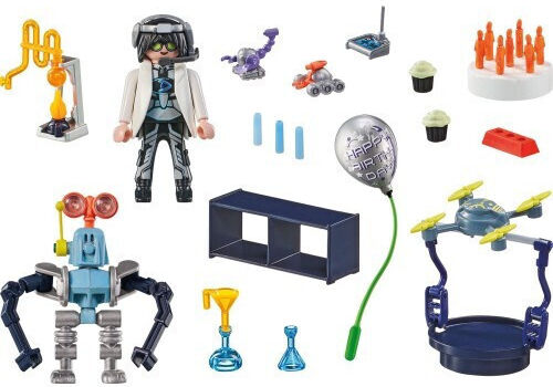 Playmobil MyLife Party At The Mad Scientist's Lab for 4-10 years old