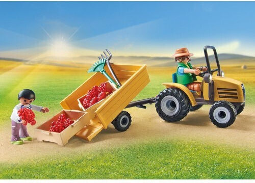 Playmobil Държава Трактор с цистерна за 4-10 години
