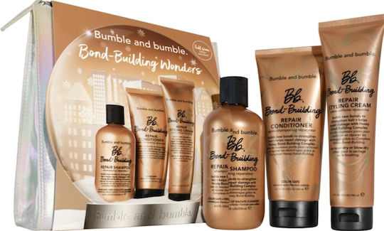 Bumble and Bumble Bond-building Wonders Σετ Περιποίησης & Styling Μαλλιών Διατήρησης Χρώματος για Βαμμένα Μαλλιά με Σαμπουάν, Conditioner & Κρέμα Φορμαρίσματος 3τμχ