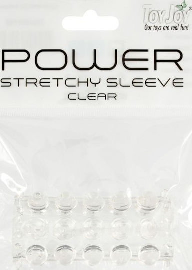 ToyJoy Προέκταση Πέους Power Stretchy Sleeve Clear 6.5cm