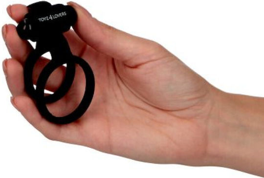 Toyz4lovers Vibrating Cock Ring Erotic Temptation Vibrating Cock Ring Cock Silicon Negru
