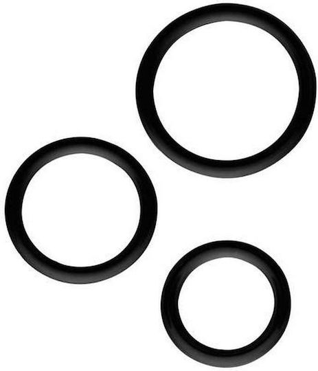 Dream Toys All Time Favorites Silicone Cockrings Black 3pcs