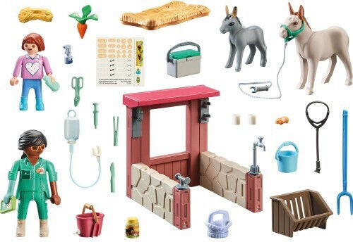 Playmobil Country Îngrijind măgărușii pentru 4-10 ani