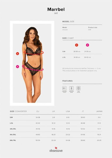 Obsessive Sexy Dessous-Set Black 164923