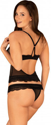 Obsessive Ivannes Seturi de lenjerie sexy Negru