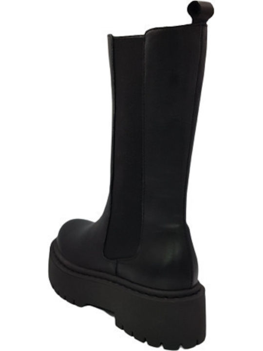 Leather Women's Chelsea Boots Black