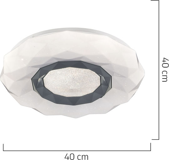 ArteLibre Libra Plafonieră de Tavan 40buc Albă cu LED Integrat