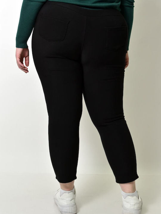 Potre Femei Tesatura Pantaloni Black