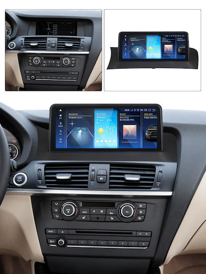 Carmedia Ηχοσύστημα Αυτοκινήτου για BMW X3 (F25) 2011-2013 (Bluetooth/USB/WiFi/GPS/Apple-Carplay/Android-Auto) με Οθόνη Αφής 10.25"