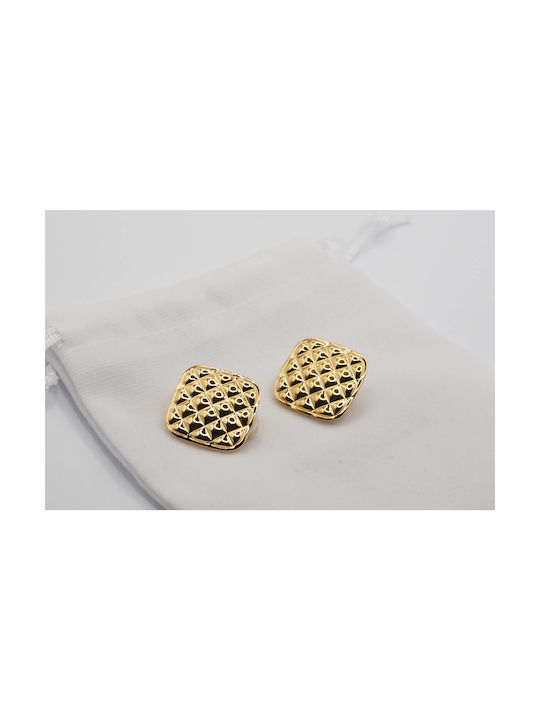 Sophia Earrings with Clip made of Steel Gold Plated