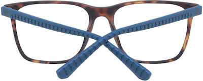 Timberland Plastic Eyeglass Frame Brown Tortoise TB1782-H 052