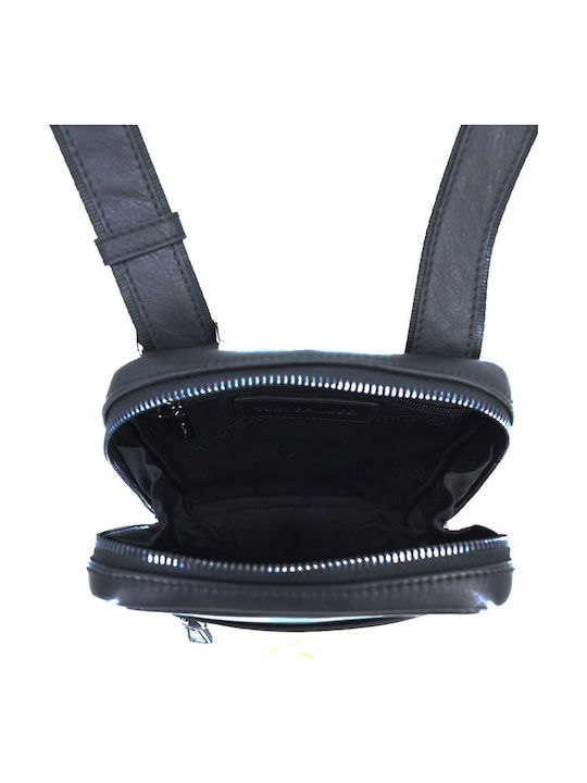 Leather Men's Bag Shoulder / Crossbody Black