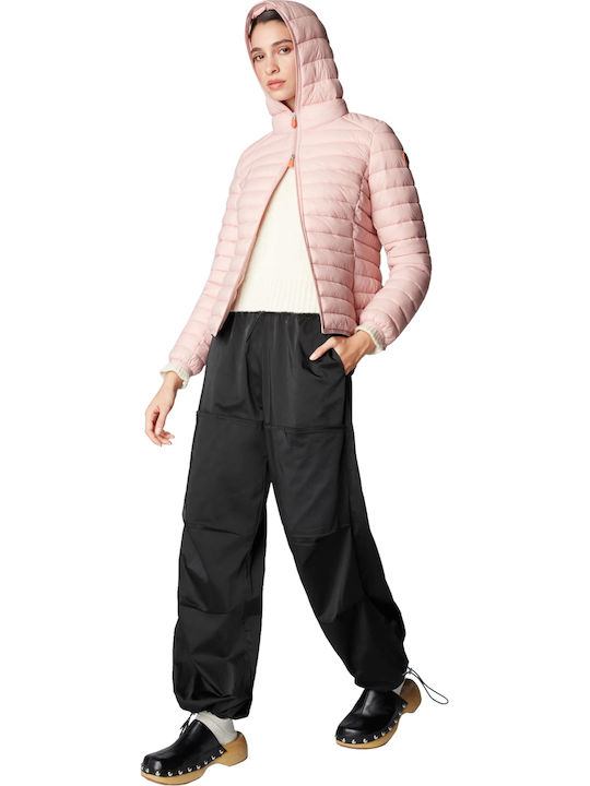 'daisy' Women's Short Puffer Jacket for Winter Blush Pink
