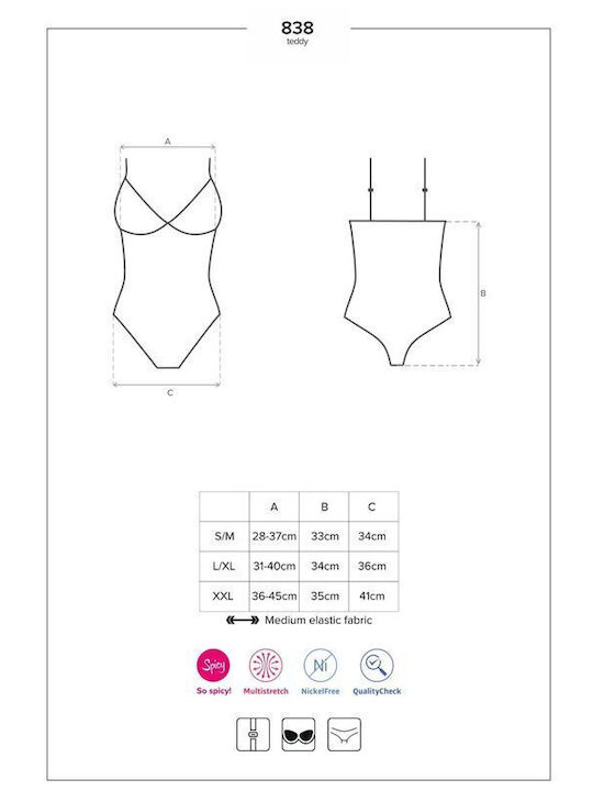 Obsessive Sexy Bodysuit Black