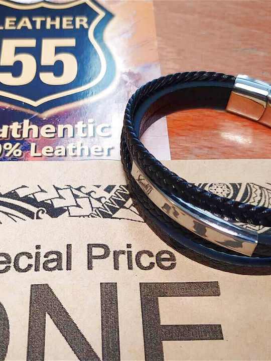 Leather 55 Men's Bracelet made of Leather